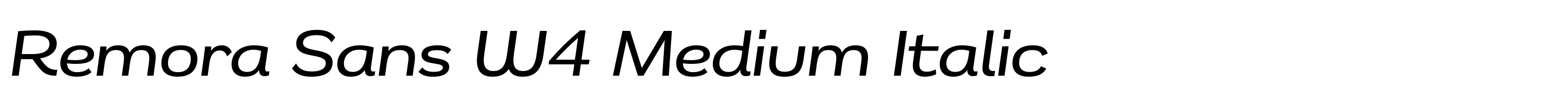 Remora Sans W4 Medium Italic